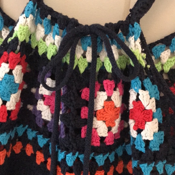 Crochet Floral Knit Retro Tank Top - Picture 5 of 9